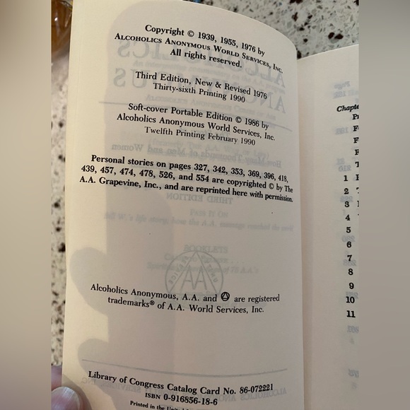 Alcoholics Anonymous Book- Softcover - Picture 4 of 7